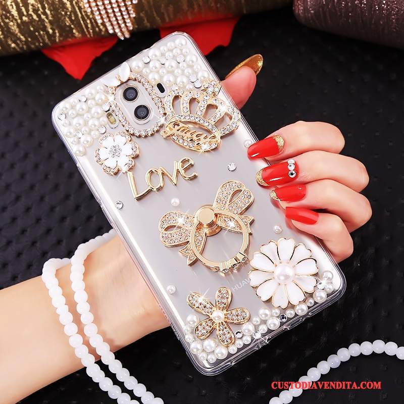 Custodia Huawei Mate 10 Strass Morbido Tutto Incluso, Cover Huawei Mate 10 Silicone Anti-caduta Ornamenti Appesi