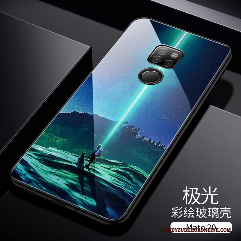 Custodia Huawei Mate 20 Creativo Anti-caduta Blu, Cover Huawei Mate 20 Protezione Di Personalità Coperchio Posteriore