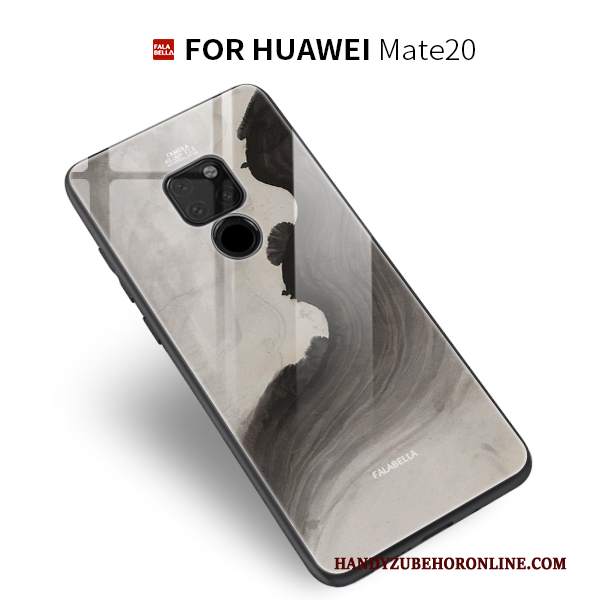 Custodia Huawei Mate 20 Creativo Vetro Tutto Incluso, Cover Huawei Mate 20 Protezione Marchio Di Tendenza Di Personalità