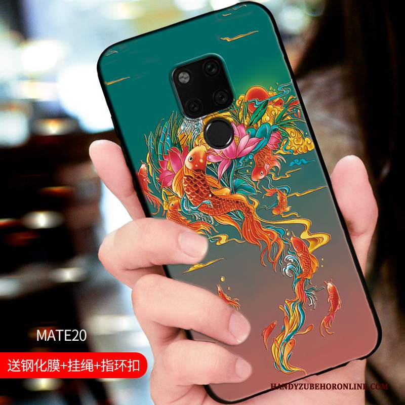 Custodia Huawei Mate 20 Goffratura Macchiati Anti-caduta, Cover Huawei Mate 20 Protezione Di Personalità Sottile