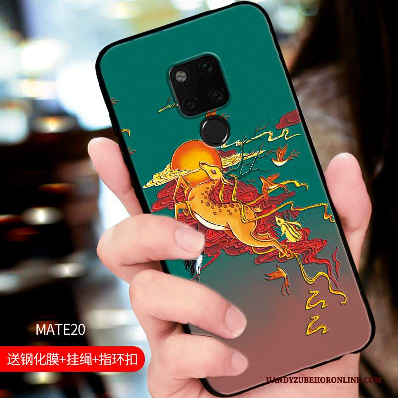 Custodia Huawei Mate 20 Goffratura Macchiati Anti-caduta, Cover Huawei Mate 20 Protezione Di Personalità Sottile