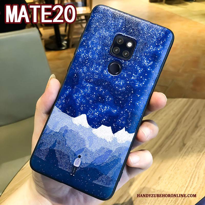 Custodia Huawei Mate 20 Goffratura Tutto Incluso Di Personalità, Cover Huawei Mate 20 Protezione Anti-caduta Ornamenti Appesi