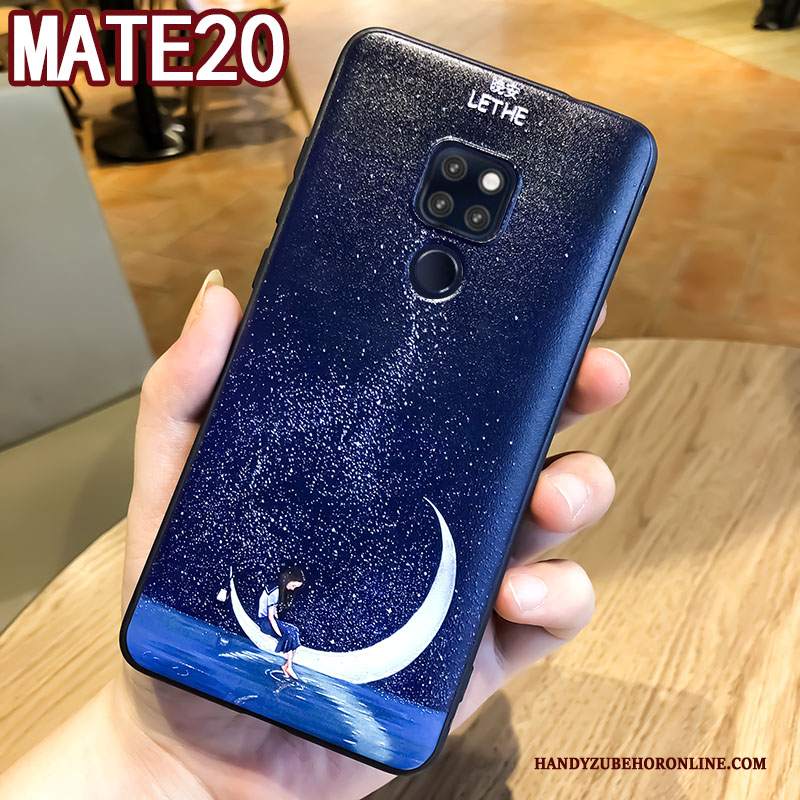 Custodia Huawei Mate 20 Goffratura Tutto Incluso Di Personalità, Cover Huawei Mate 20 Protezione Anti-caduta Ornamenti Appesi