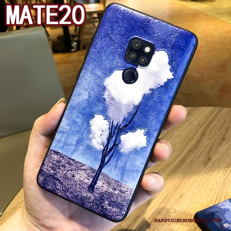 Custodia Huawei Mate 20 Goffratura Tutto Incluso Di Personalità, Cover Huawei Mate 20 Protezione Anti-caduta Ornamenti Appesi