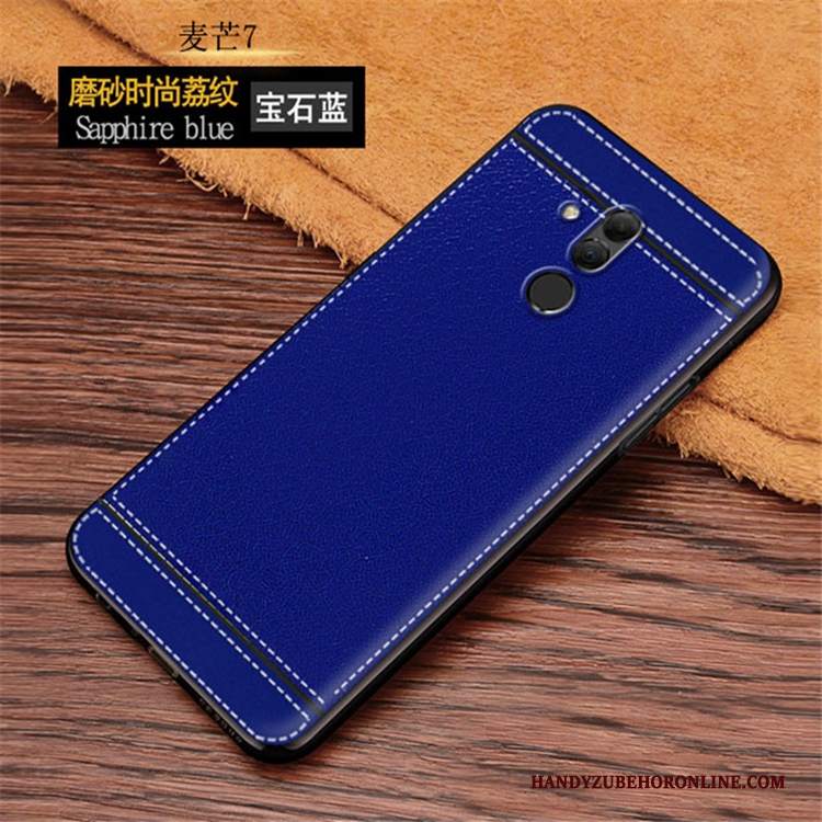 Custodia Huawei Mate 20 Lite Blu Anti-caduta, Cover Huawei Mate 20 Lite Morbido Affari