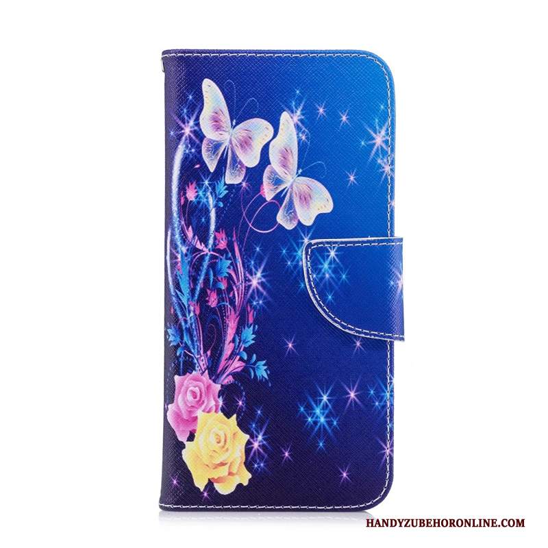 Custodia Huawei Mate 20 Lite Cartone Animato Gioventù Blu, Cover Huawei Mate 20 Lite Folio Telefono