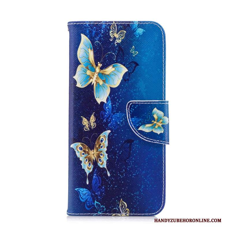 Custodia Huawei Mate 20 Lite Cartone Animato Gioventù Blu, Cover Huawei Mate 20 Lite Folio Telefono