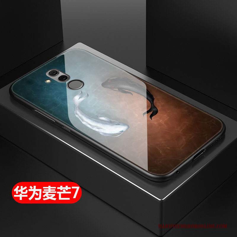 Custodia Huawei Mate 20 Lite Creativo Marchio Di Tendenza Anti-caduta, Cover Huawei Mate 20 Lite Protezione Telefono Net Red