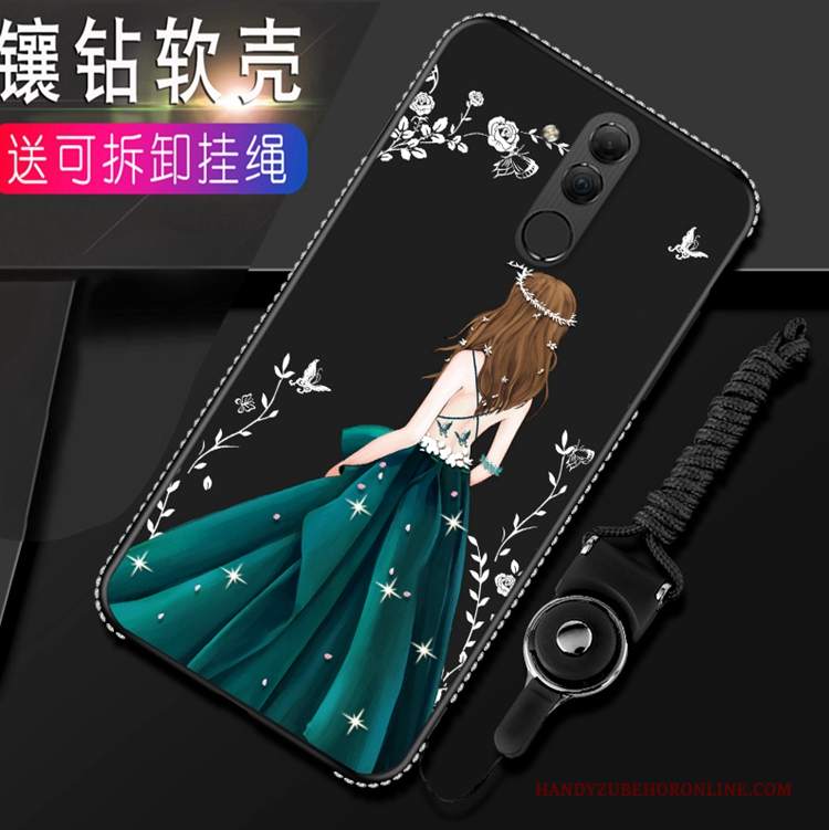 Custodia Huawei Mate 20 Lite Creativo Nero Anti-caduta, Cover Huawei Mate 20 Lite Telefono Di Personalità