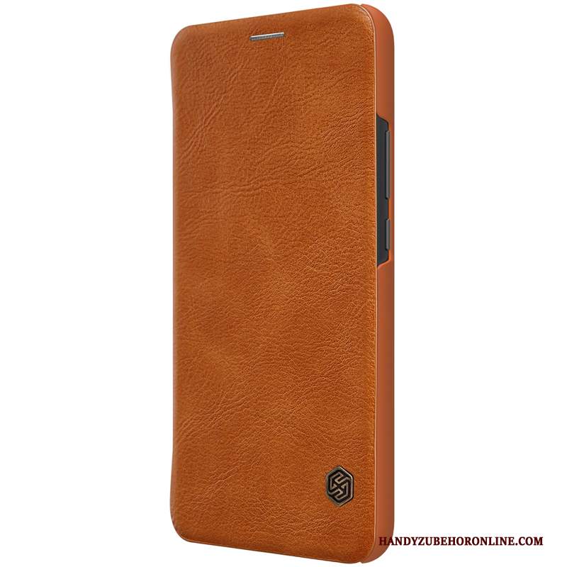 Custodia Huawei Mate 20 Lite Pelle Affari Carta, Cover Huawei Mate 20 Lite Folio Oro Rosso