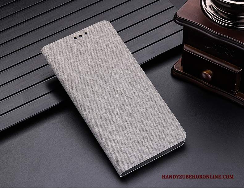 Custodia Huawei Mate 20 Lite Pelle Anti-caduta Grigio, Cover Huawei Mate 20 Lite Protezione Telefono