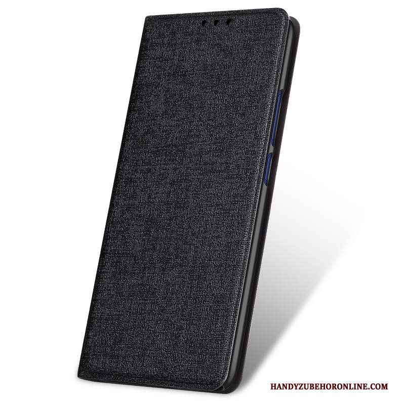 Custodia Huawei Mate 20 Lite Pelle Anti-caduta Nero, Cover Huawei Mate 20 Lite Folio Telefono