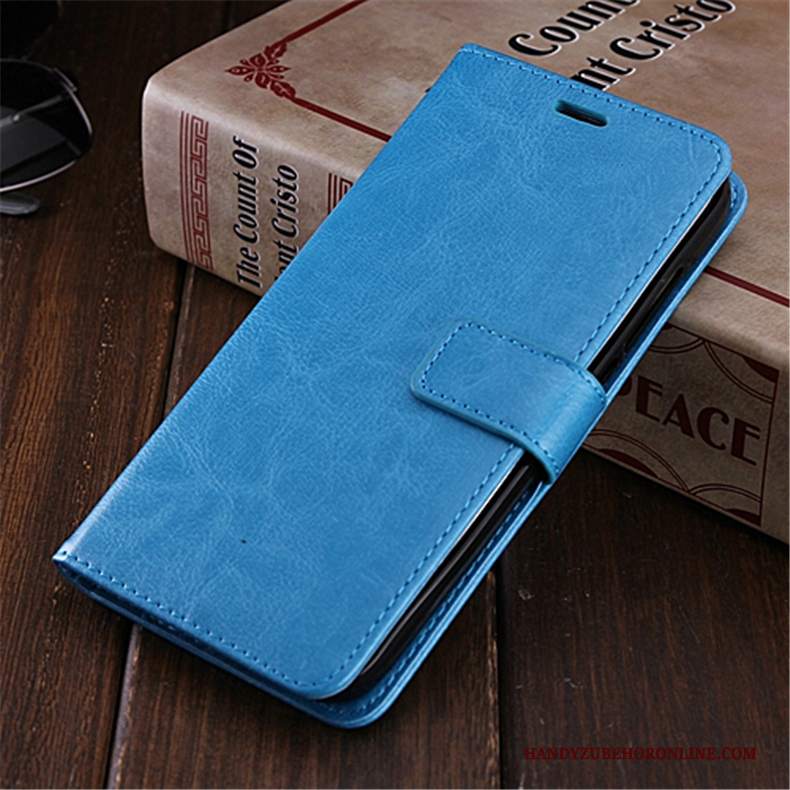 Custodia Huawei Mate 20 Lite Pelle Anti-cadutatelefono, Cover Huawei Mate 20 Lite Folio Blu Tutto Incluso