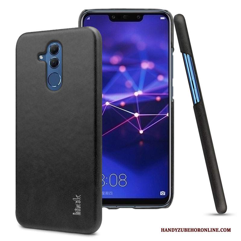 Custodia Huawei Mate 20 Lite Pelle Nero Nuovo, Cover Huawei Mate 20 Lite Protezione Leggeretelefono