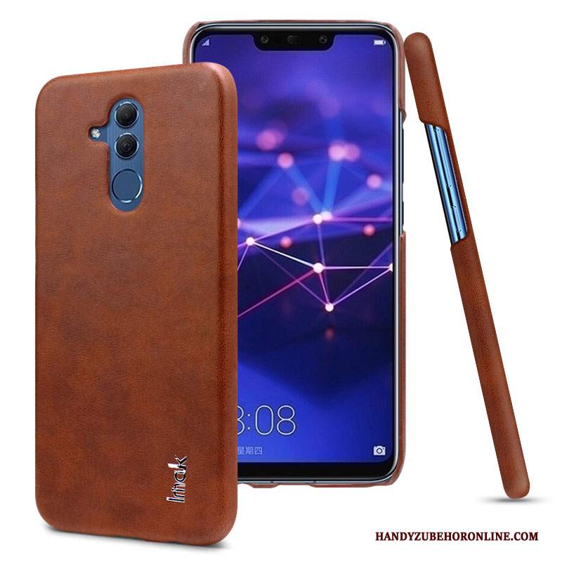 Custodia Huawei Mate 20 Lite Pelle Nero Nuovo, Cover Huawei Mate 20 Lite Protezione Leggeretelefono