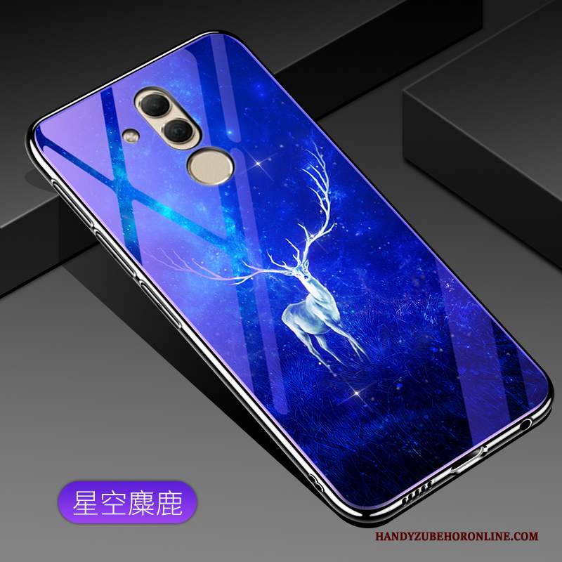 Custodia Huawei Mate 20 Lite Protezione Vetro Porpora, Cover Huawei Mate 20 Lite Telefono