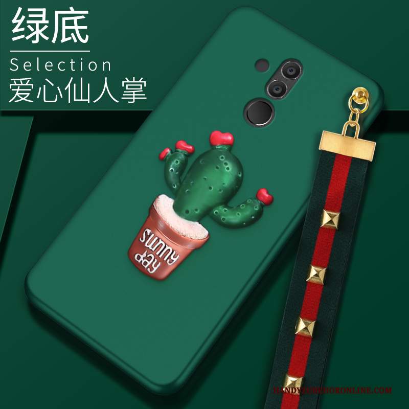 Custodia Huawei Mate 20 Lite Silicone Telefono Tendenza, Cover Huawei Mate 20 Lite Protezione Anti-caduta Verde