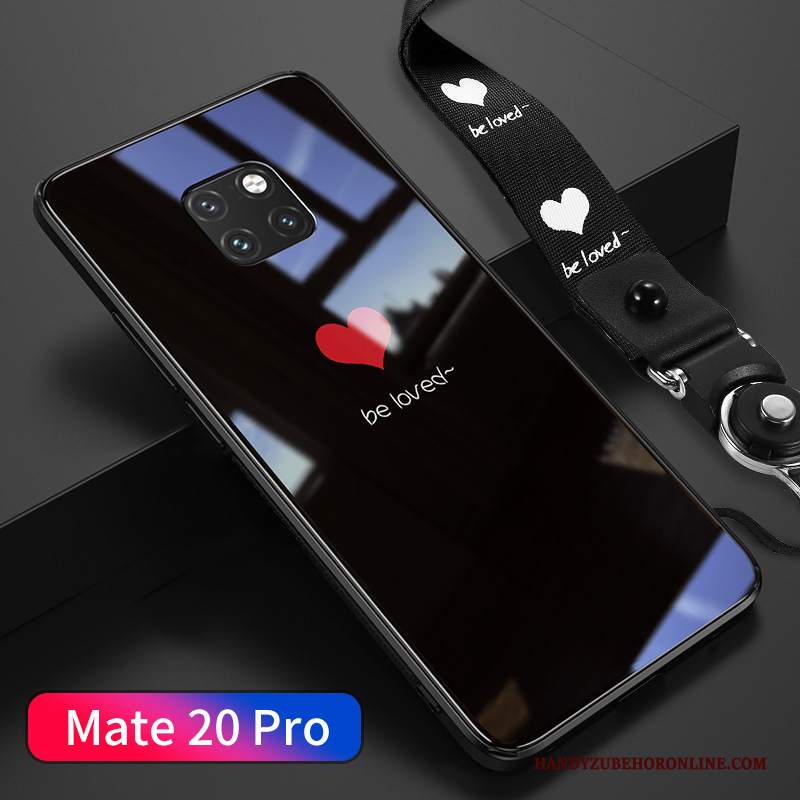 Custodia Huawei Mate 20 Pro Creativo Amanti Ornamenti Appesi, Cover Huawei Mate 20 Pro Protezione Anti-caduta Net Red