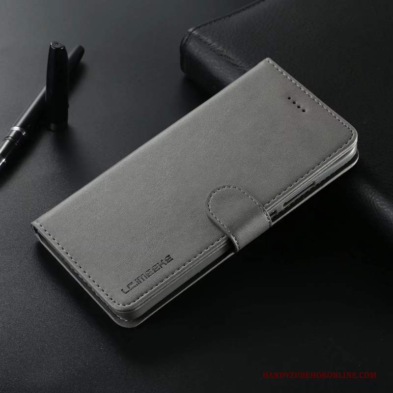 Custodia Huawei Mate 20 Pro Folio Grigio Anti-caduta, Cover Huawei Mate 20 Pro Pelle Telefono Tutto Incluso