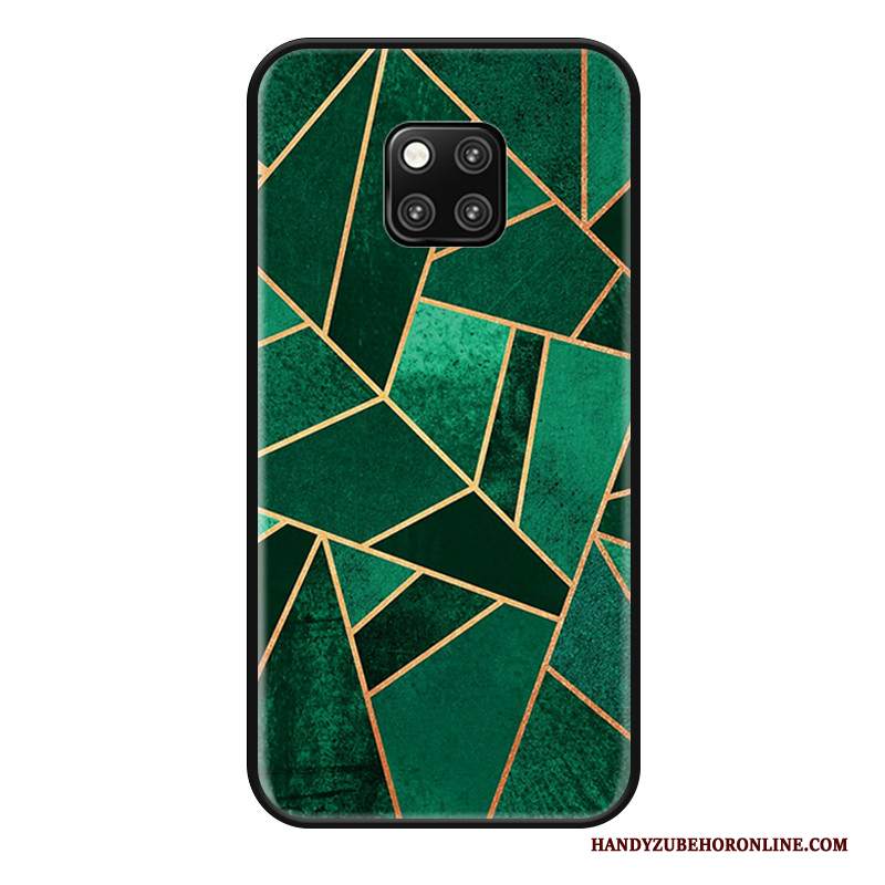 Custodia Huawei Mate 20 Pro Protezione Fresco Geometria, Cover Huawei Mate 20 Pro Creativo Tutto Incluso Bianco