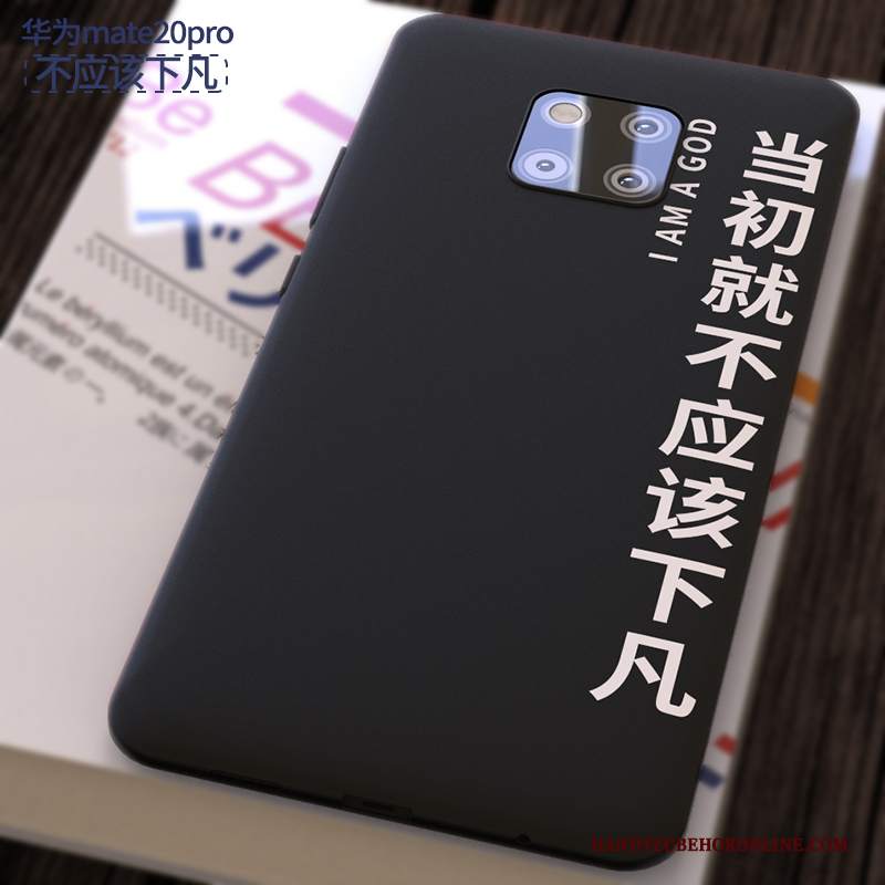 Custodia Huawei Mate 20 Pro Protezione Morbido Nero, Cover Huawei Mate 20 Pro Creativo Tendenzatelefono