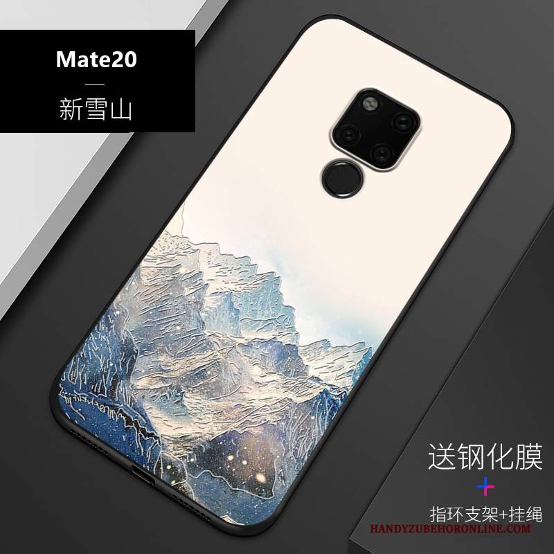 Custodia Huawei Mate 20 Protezione Macchiati Anti-caduta, Cover Huawei Mate 20 Goffratura Sottili Tutto Incluso