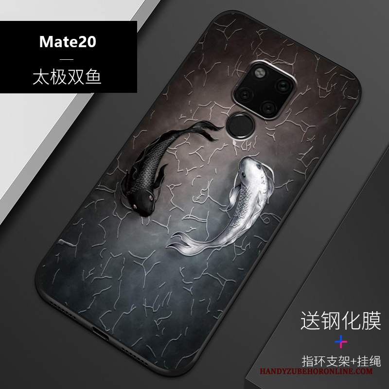 Custodia Huawei Mate 20 Protezione Macchiati Anti-caduta, Cover Huawei Mate 20 Goffratura Sottili Tutto Incluso