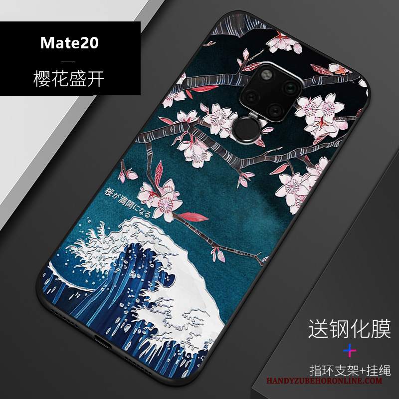 Custodia Huawei Mate 20 Protezione Macchiati Anti-caduta, Cover Huawei Mate 20 Goffratura Sottili Tutto Incluso