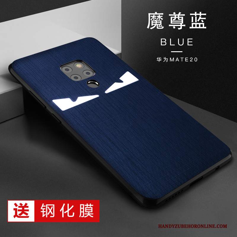 Custodia Huawei Mate 20 Protezione Telefono Blu, Cover Huawei Mate 20 Creativo Morbido Anti-caduta