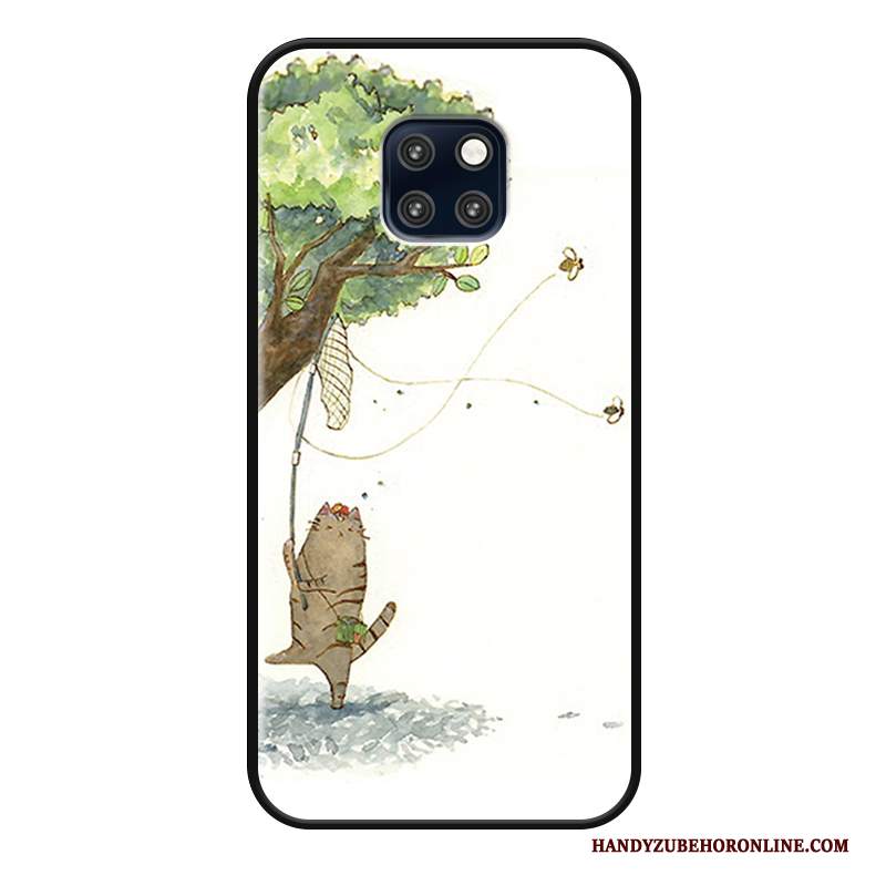 Custodia Huawei Mate 20 Rs Cartone Animato Bello Carpa, Cover Huawei Mate 20 Rs Protezione Gattino Verde