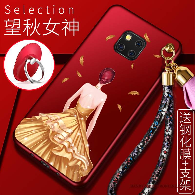 Custodia Huawei Mate 20 Rs Morbido Rosso, Cover Huawei Mate 20 Rs Ornamenti Appesitelefono