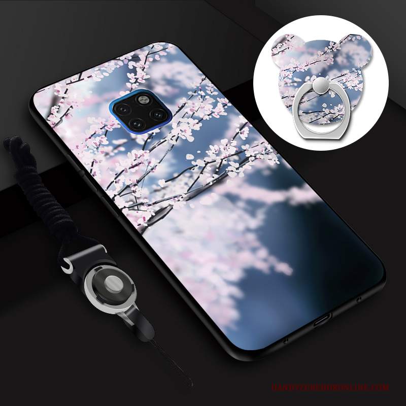 Custodia Huawei Mate 20 Rs Silicone Blu Pellicola Protettiva, Cover Huawei Mate 20 Rs Tempra Morbido