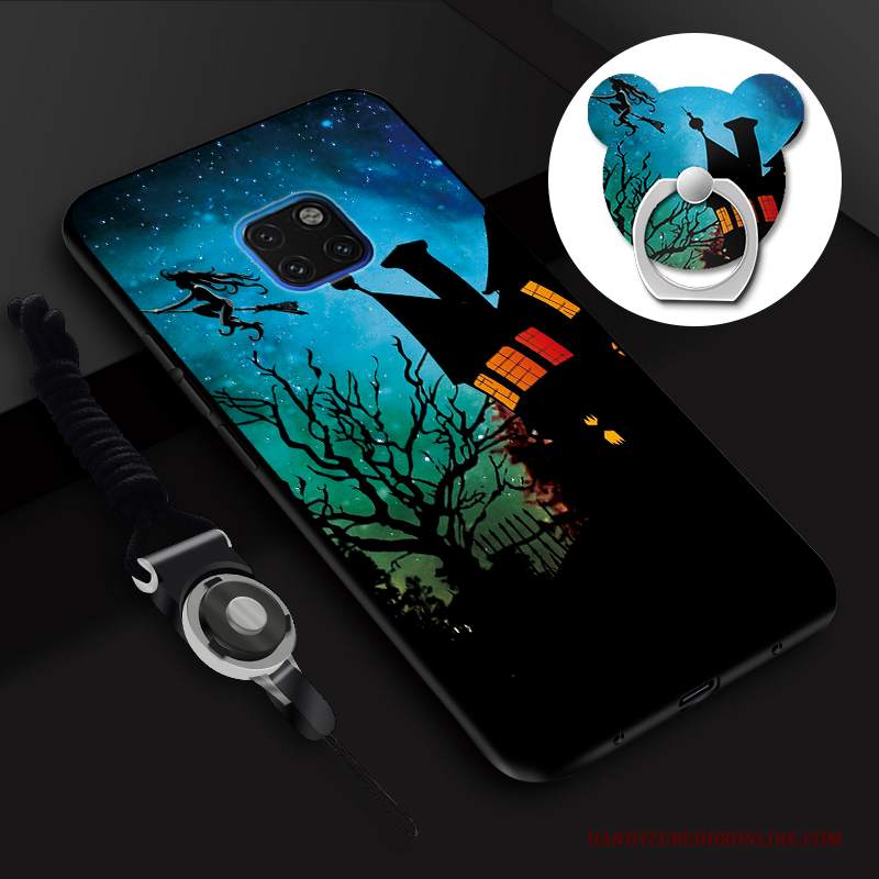 Custodia Huawei Mate 20 Rs Silicone Blu Pellicola Protettiva, Cover Huawei Mate 20 Rs Tempra Morbido