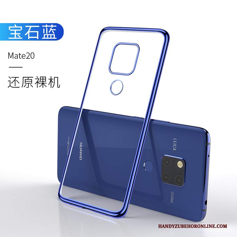 Custodia Huawei Mate 20 Silicone Verde Sottile, Cover Huawei Mate 20 Protezione Marchio Di Tendenza Anti-caduta