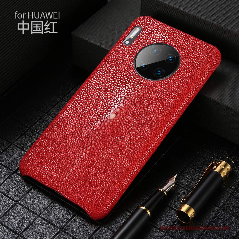 Custodia Huawei Mate 30 Classic Nuovo High End, Cover Huawei Mate 30 Pelle Personalizza Nero