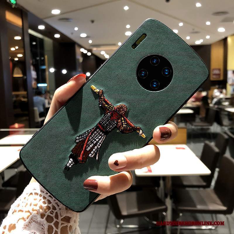 Custodia Huawei Mate 30 Creativo Marchio Di Tendenza Anti-caduta, Cover Huawei Mate 30 Protezione Sottile Ricamo