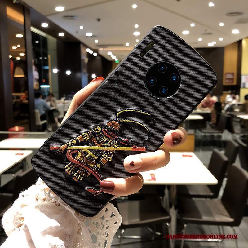 Custodia Huawei Mate 30 Creativo Marchio Di Tendenza Anti-caduta, Cover Huawei Mate 30 Protezione Sottile Ricamo