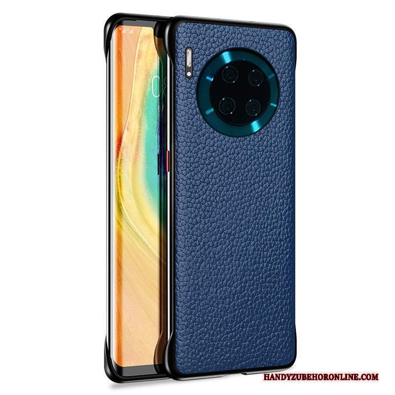 Custodia Huawei Mate 30 Pelle Litchi Lusso, Cover Huawei Mate 30 Leggere Top In Pelle