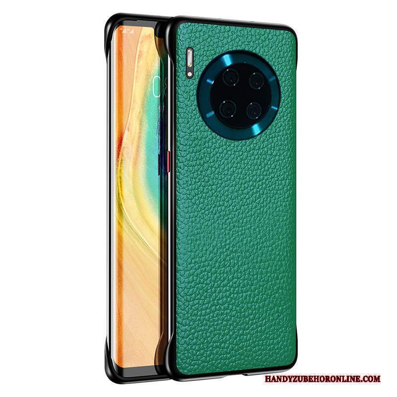 Custodia Huawei Mate 30 Pelle Litchi Lusso, Cover Huawei Mate 30 Leggere Top In Pelle