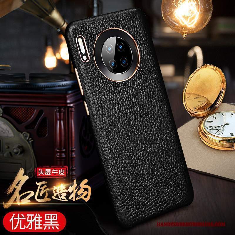 Custodia Huawei Mate 30 Pelle Lusso Tendenza, Cover Huawei Mate 30 Protezione Telefono Nuovo