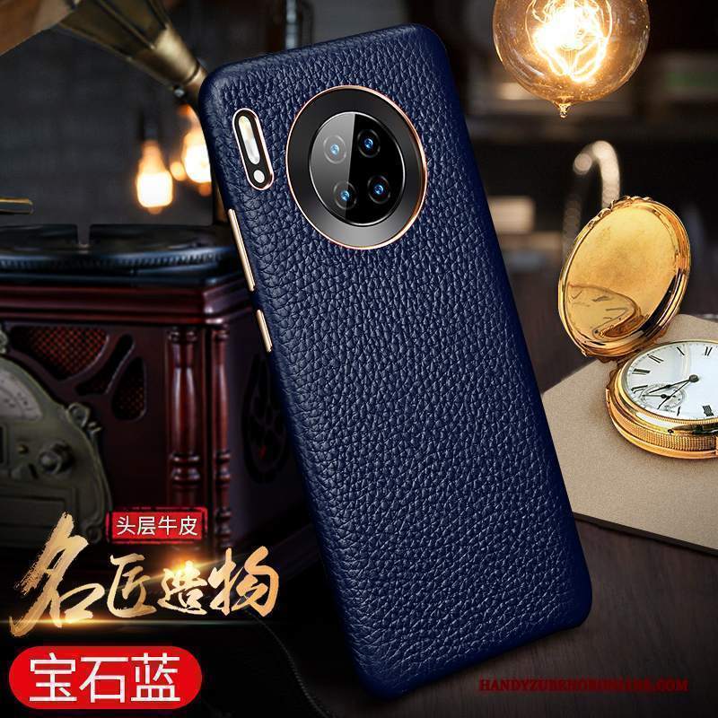 Custodia Huawei Mate 30 Pelle Lusso Tendenza, Cover Huawei Mate 30 Protezione Telefono Nuovo