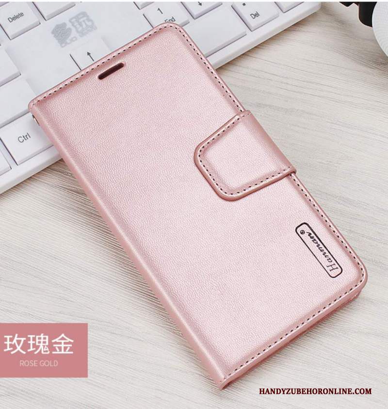 Custodia Huawei Mate 30 Pelle Ornamenti Appesi Anti-caduta, Cover Huawei Mate 30 Folio Telefono Rosa