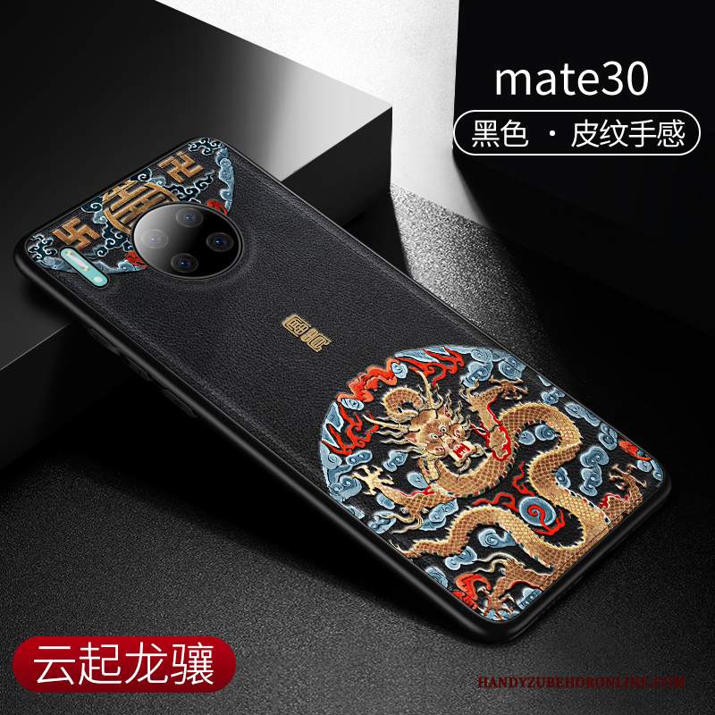 Custodia Huawei Mate 30 Pelle Verde Vento, Cover Huawei Mate 30 Protezione Nuovotelefono