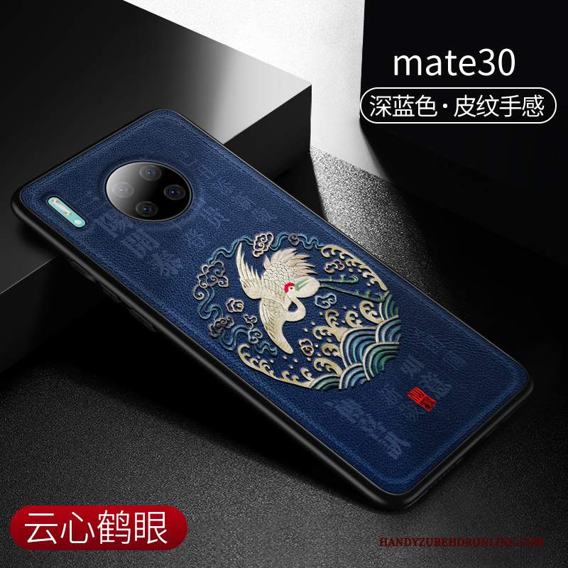 Custodia Huawei Mate 30 Pelle Verde Vento, Cover Huawei Mate 30 Protezione Nuovotelefono