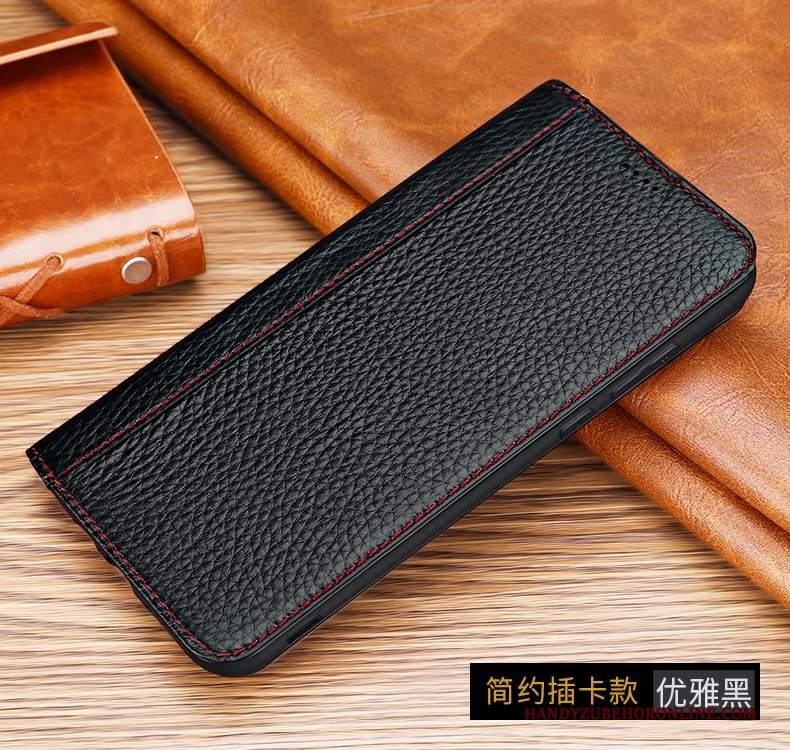 Custodia Huawei Mate 30 Pro Folio Telefono Top In Pelle, Cover Huawei Mate 30 Pro Pelle Litchi Carta