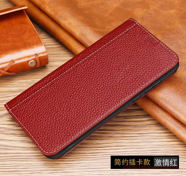 Custodia Huawei Mate 30 Pro Folio Telefono Top In Pelle, Cover Huawei Mate 30 Pro Pelle Litchi Carta