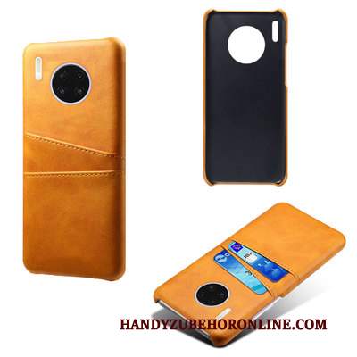 Custodia Huawei Mate 30 Pro Pelle Ring Affari, Cover Huawei Mate 30 Pro Silicone Carta Sottile