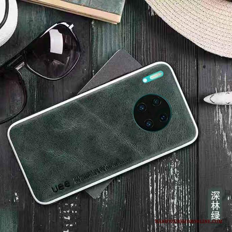 Custodia Huawei Mate 30 Pro Pelle Sottile High End, Cover Huawei Mate 30 Pro Silicone Vino Rossotelefono