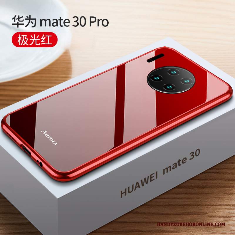 Custodia Huawei Mate 30 Pro Protezione Metallo Tutto Incluso, Cover Huawei Mate 30 Pro Sottile Telaio