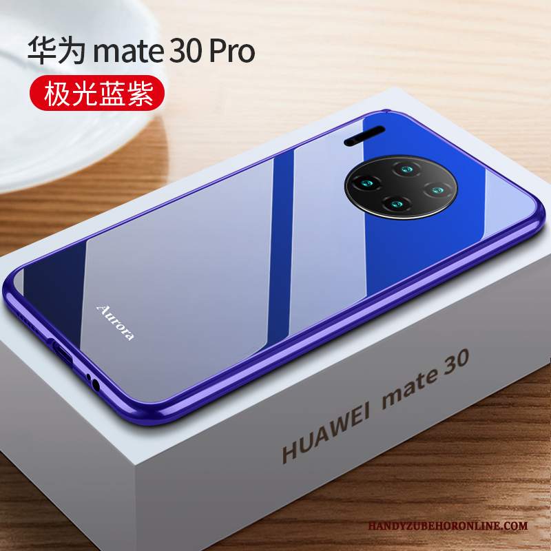 Custodia Huawei Mate 30 Pro Protezione Metallo Tutto Incluso, Cover Huawei Mate 30 Pro Sottile Telaio